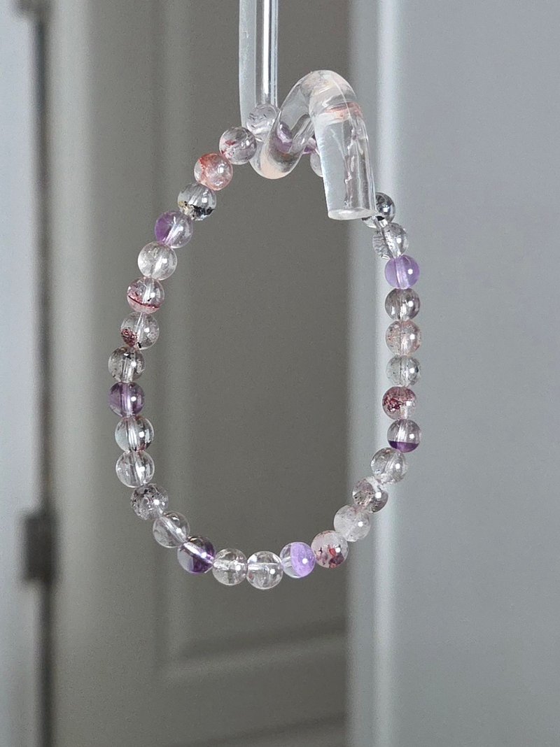 性價比 仙女紫超七毒液彼岸花 水晶手鏈手串 6MM - 手鍊/手環 - 水晶 紫色