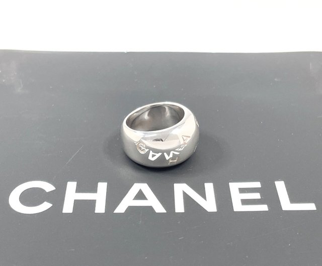 ！希少！　CHANEL シャネル　13号　リング　ブラック　シルバー 希少！ CHANEL シャネル 13号 リング ブラック シルバー