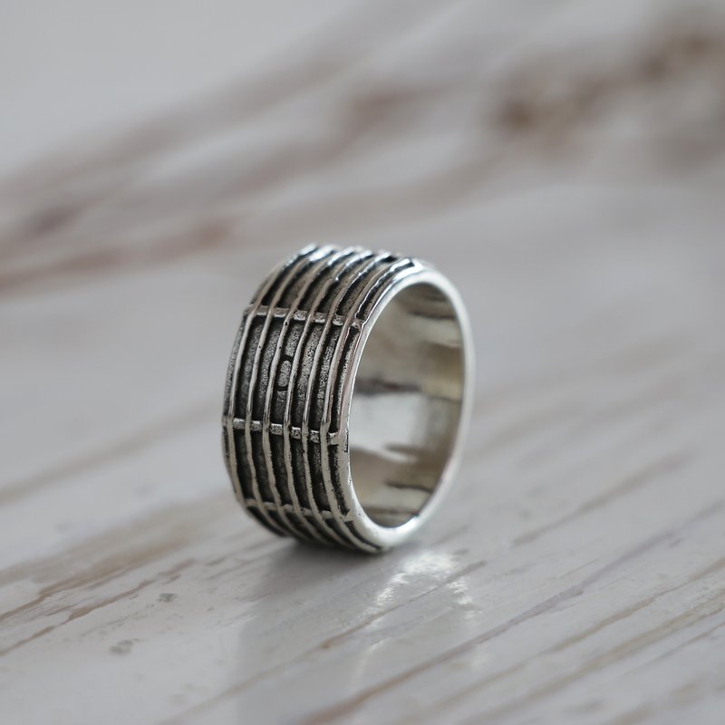 guitar Ring Sterling Silver Jewelry musical instrument Drum piano Bass hero rock - General Rings - Other Metals Silver