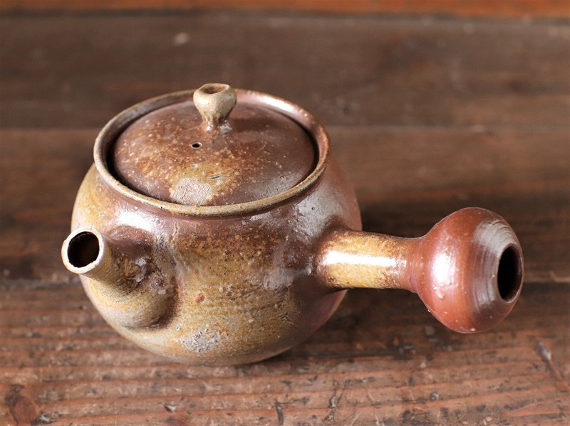 Bizen ware teapot k1-073 - ถ้วย - ดินเผา สีนำ้ตาล