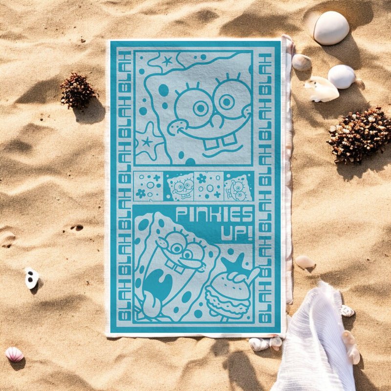 Spongebob - Towel 02 - Towels - Cotton & Hemp 