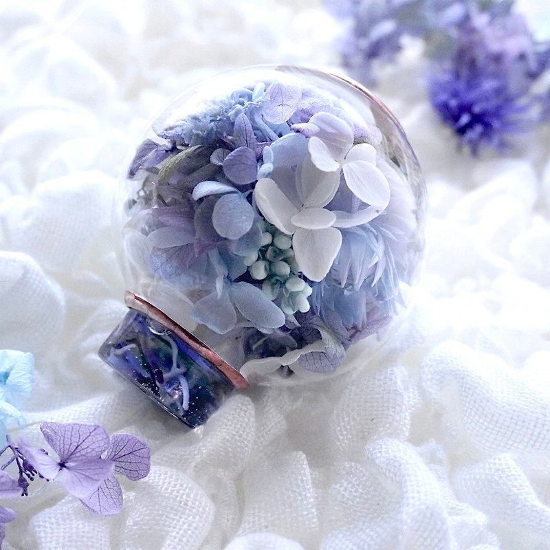 静かな夜の紫陽花 万華鏡 - 裝飾/擺設  - 玻璃 藍色