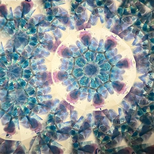 静かな夜の紫陽花 万華鏡 - ショップ GlassNique（グラスニーク） 置物