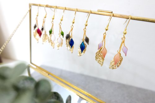 光點手感溫飾 Lit Handmade Accessorie 耳針x耳夾水晶花 早晨初露(四色) 光點飾品