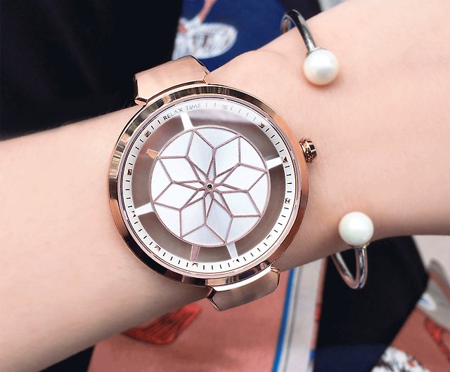 腕時計 台湾 リラックスタイム アニュアル ブルーミング ローズ 