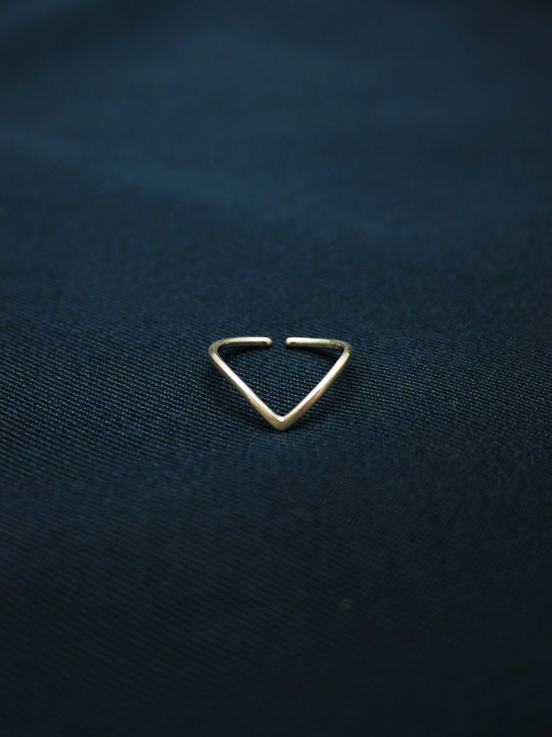 Victory Symbol – 925 Sterling Silver Ring - แหวนทั่วไป - โลหะ สีเงิน