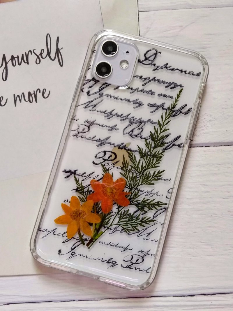 手作押花手機保護殼,Apple iphone 11適用,箴言 - 手機殼/手機套 - 塑膠 多色
