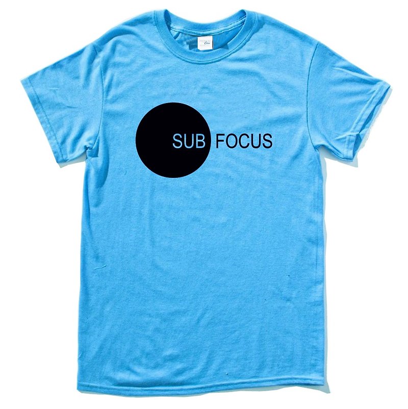 SUB FOCUS blue t shirt - Men's T-Shirts & Tops - Cotton & Hemp Blue