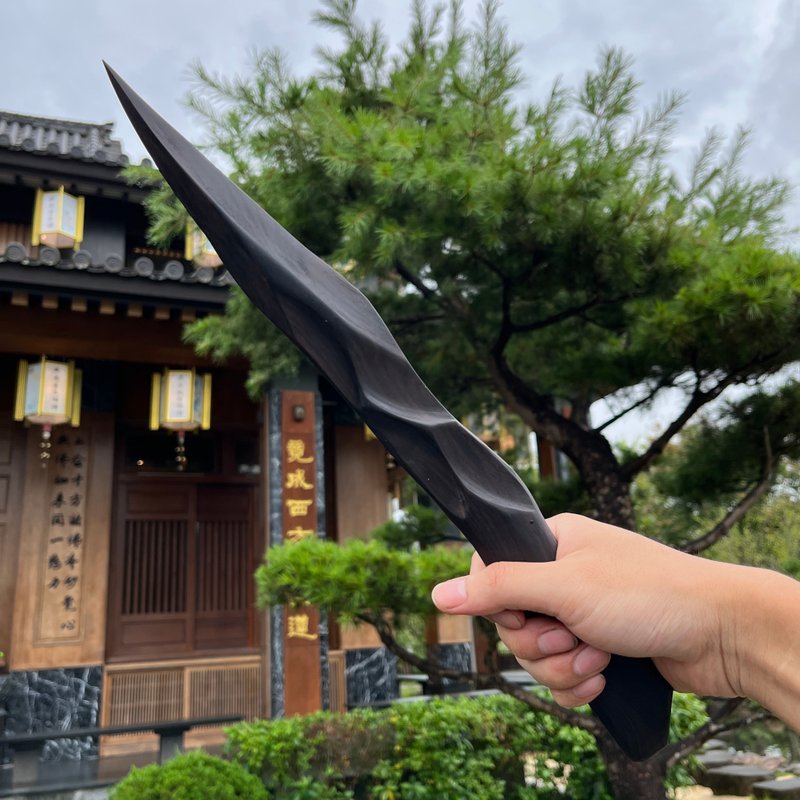 我販劍　魔匕首　伊卡洛斯的片羽　手工藝術木劍木刀　妖刀　魔劍 - 擺飾/家飾品 - 木頭 黑色