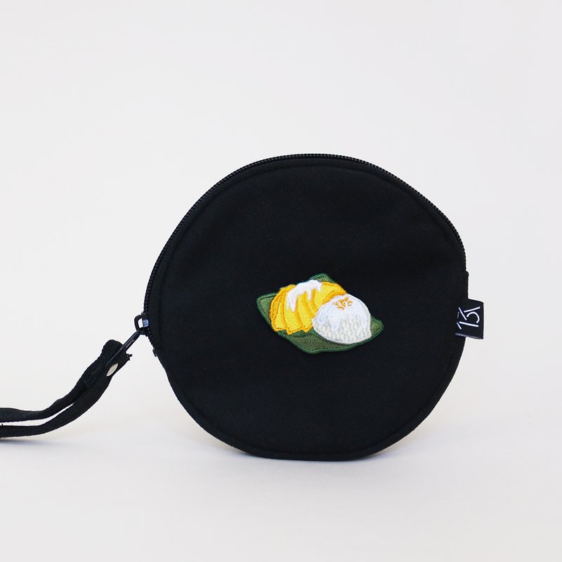 Salang Black Pouch - 散紙包 - 其他人造纖維 黑色