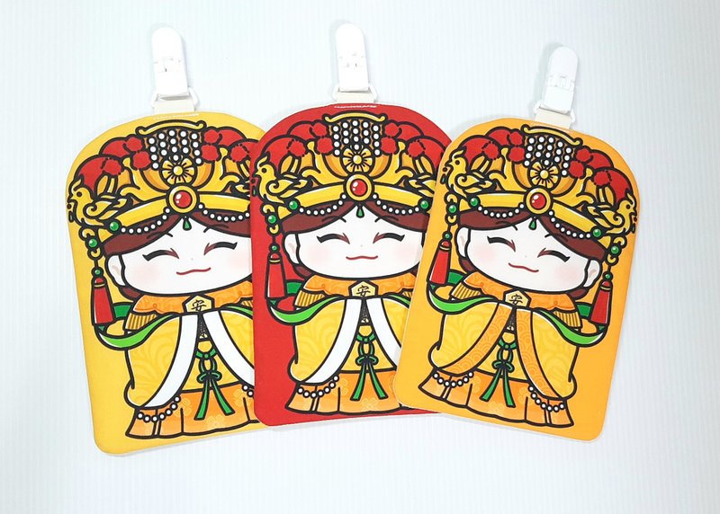 [Ready stock] Cute Mazu handkerchief - ผ้าเช็ดหน้า - ผ้าฝ้าย/ผ้าลินิน สีแดง