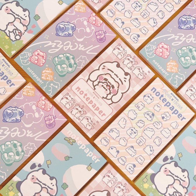 壞喵與毛喵 - 長形便簽本60P/辦公室用品/文具用品/便條本 - 筆記本/手帳 - 紙 