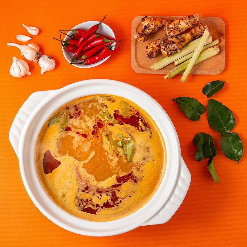 [Immediate Offer] Nanyang Curry Hotpot - Nanyang Curry Hotpot Soup Base 2 Pack Set - Mixes & Ready Meals - Fresh Ingredients Orange