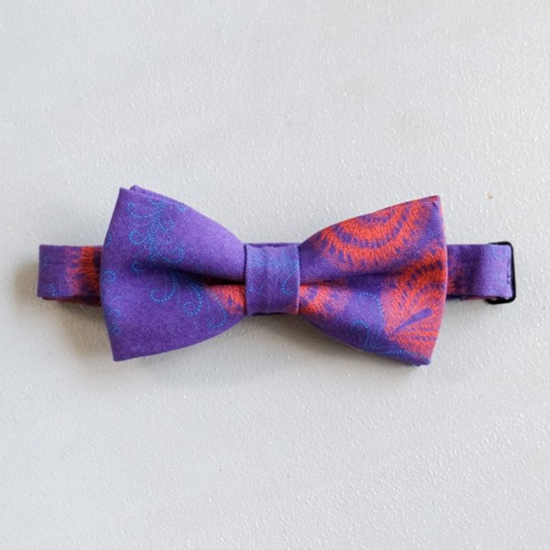 Feather Shweshwe Fabric Bow Tie - อื่นๆ - ผ้าฝ้าย/ผ้าลินิน 