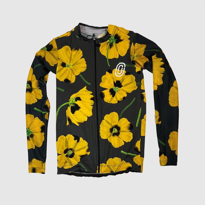 【Ostroy】YELLOW POPPIES LIGHTWEIGHT LONG-SLEEVE JERSEY_長袖 - 腳踏車/滑板/周邊 - 聚酯纖維 