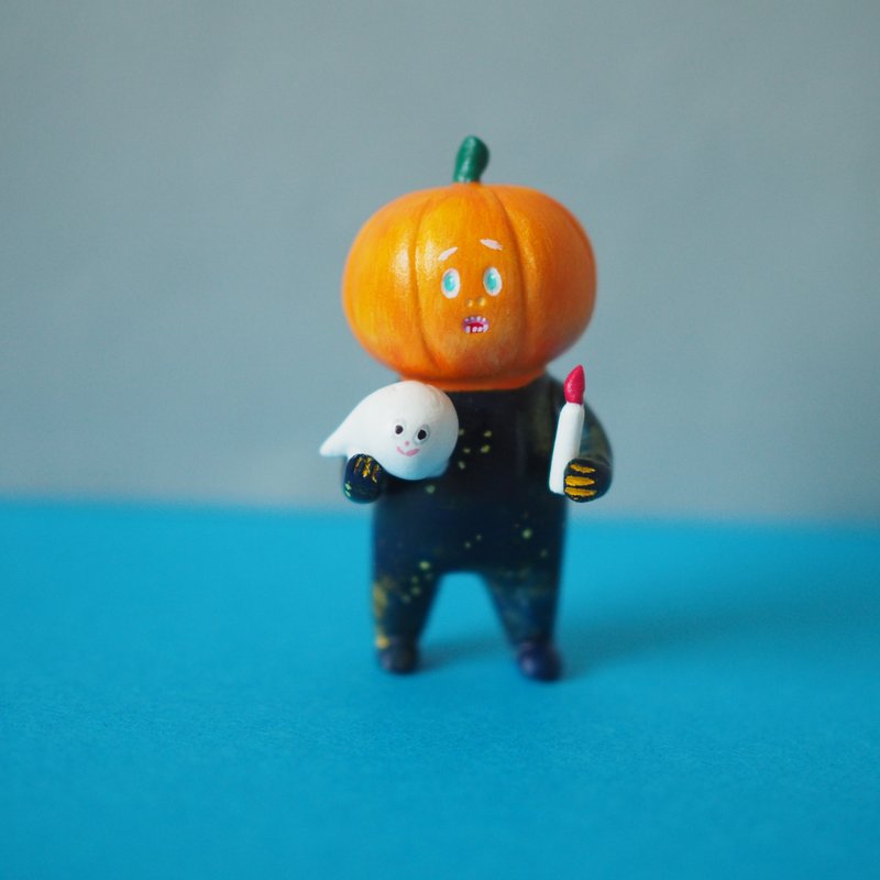 Mr. Pumpkin - 公仔/玩偶 - 黏土 橘色