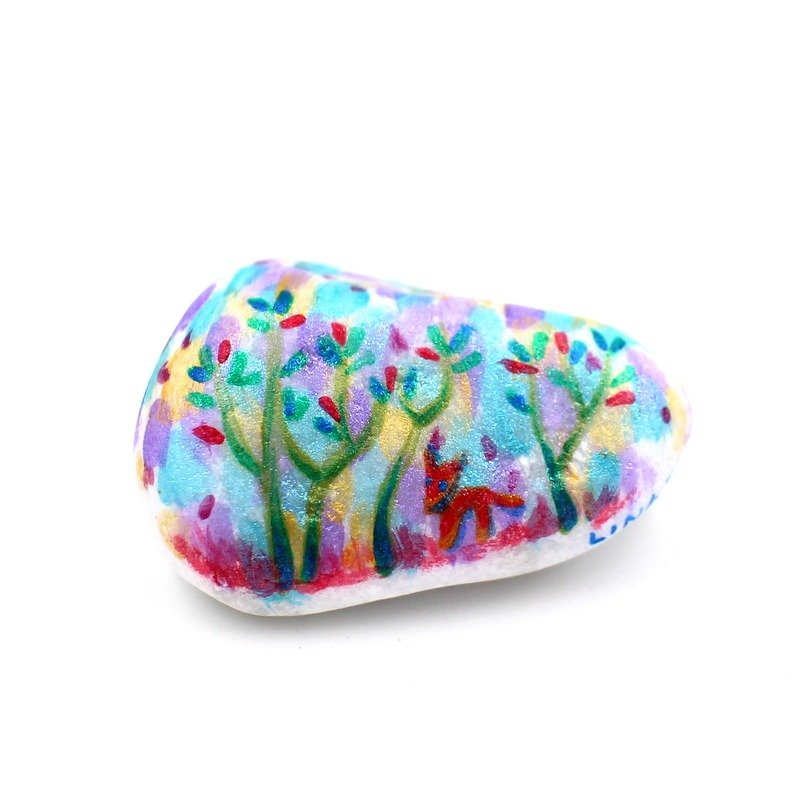富察令兒‧彩繪石頭(小) - 擺飾/家飾品 - 石頭 多色