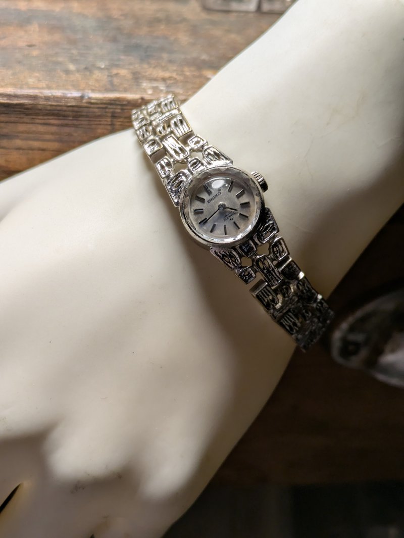 Seiko女仕古董錶 機械手上鍊機芯 - 女錶 - 其他金屬 銀色