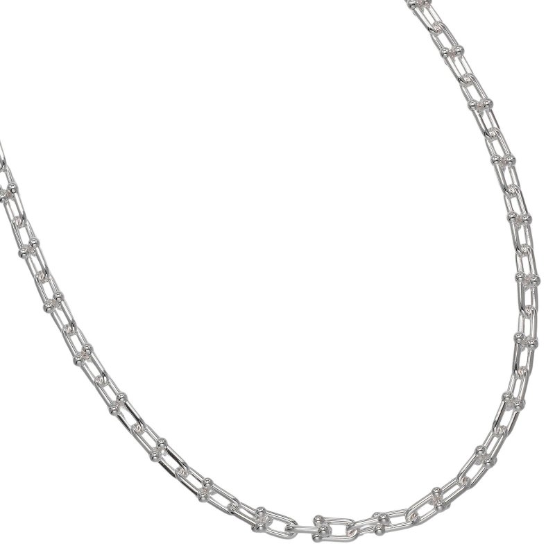 ティファニー TIFFANY&Co. ハードウェア スモールリンク ネックレス シルバー925 アメリカ製 約44g _ - 項鍊 - 銀 銀色