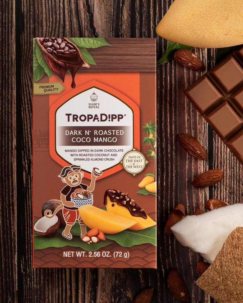 Siam's Royal 黑朱古力芒果乾 - 零食/點心 - 塑膠 咖啡色