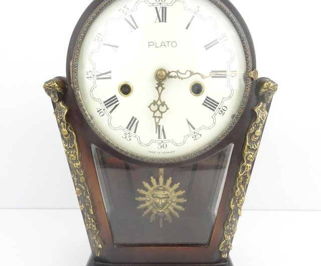 Antique Vintage German Mantel Clock PLATO Shelf Bracket Junghans