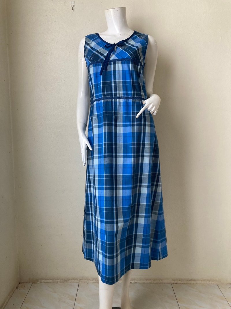 1990s// Maxi Cotton Dress// Size 11AR ( L) - 洋裝/連身裙 - 棉．麻 