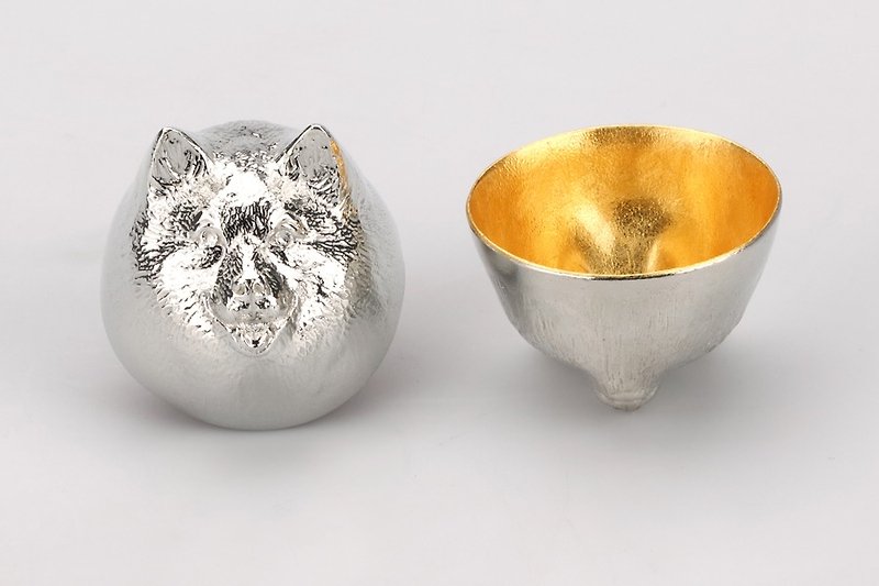 Sake Cup - Oriental Zodiac Dog - Gold - Bar Glasses & Drinkware - Other Metals Gold