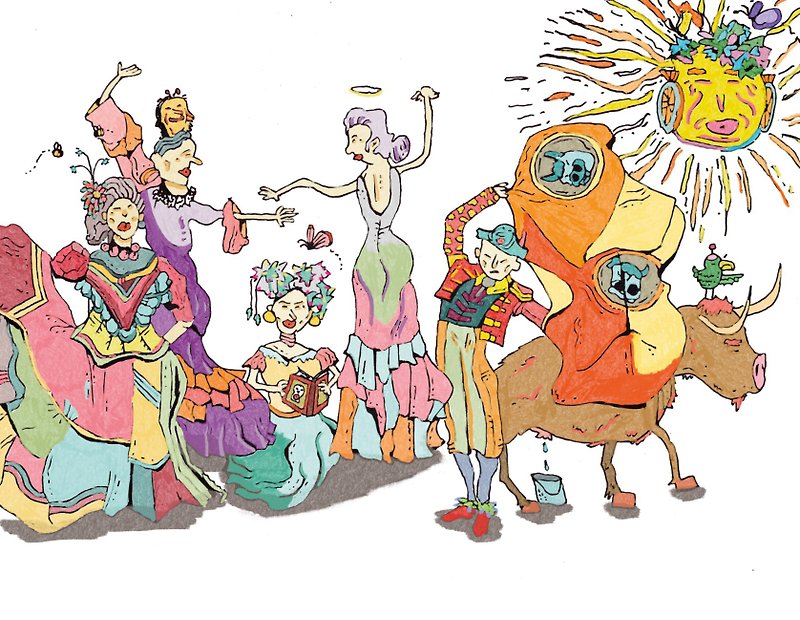 Postcard - Spanish Carnival - การ์ด/โปสการ์ด - กระดาษ หลากหลายสี