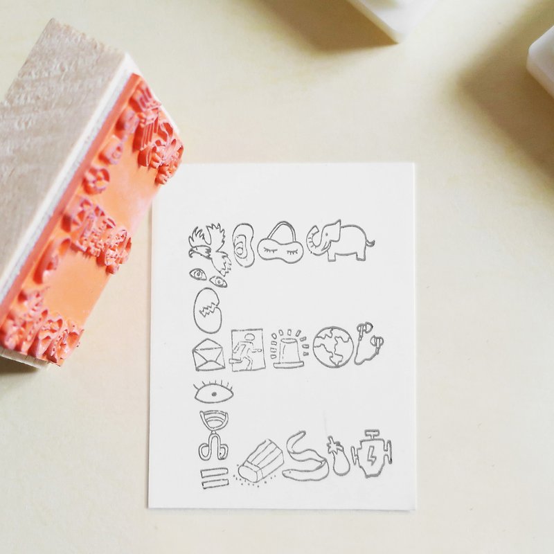 English letter seal<E> - Stamps & Stamp Pads - Rubber 