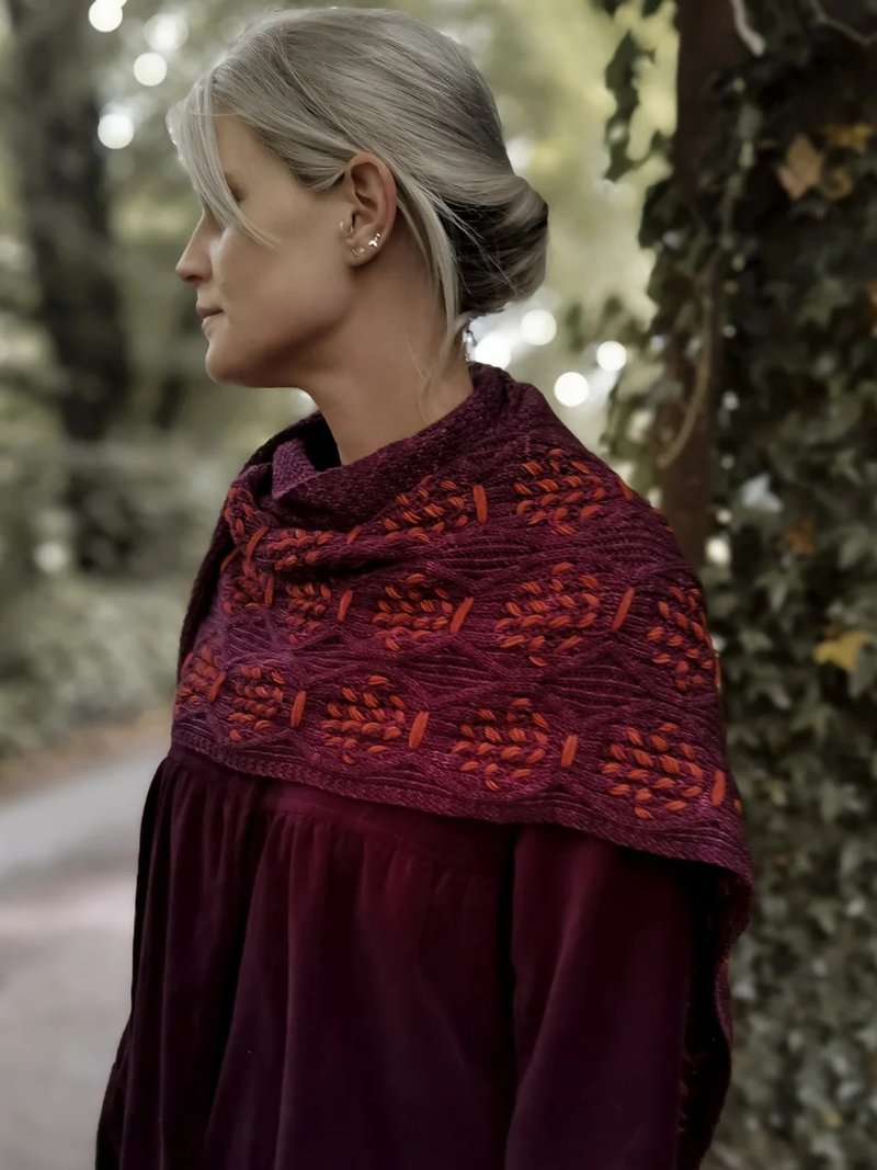 Pomegranate Shawl knitting manual electronic file - 手工藝教學/工具書 - 其他材質 