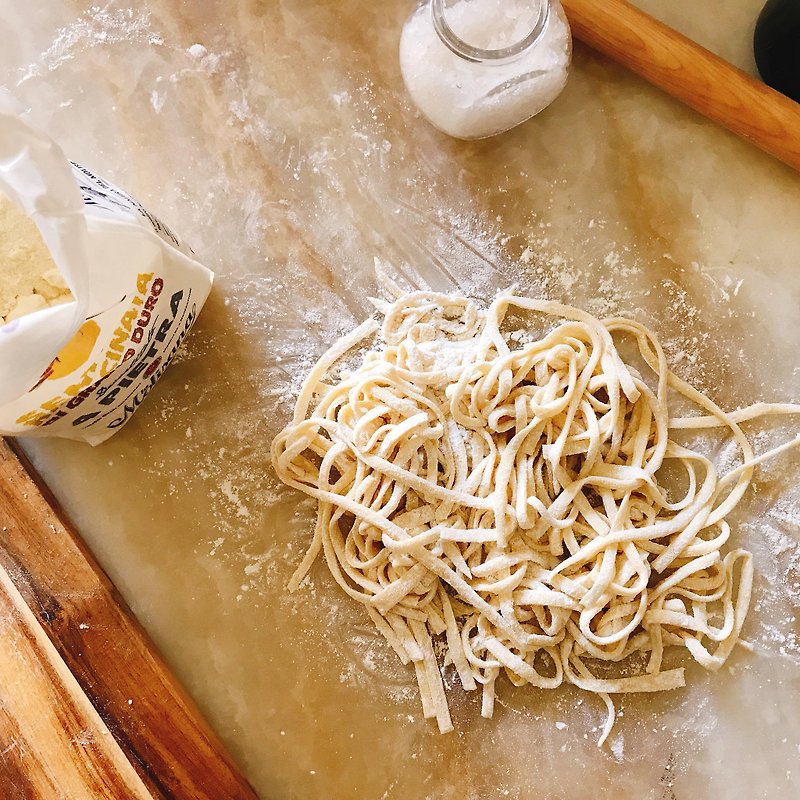 July・Vegan spaghetti with vanilla sauce - Cuisine - Fresh Ingredients 