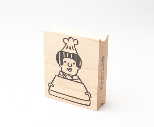 コックのたまよちゃん*40mmx48mm*ラバースタンプ*R1045 - ショップ