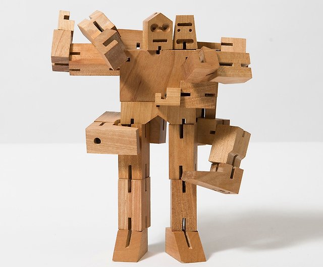 米国 Areaware | Cubebot 積み木変形ロボット 多関節/長脚 (2 サイズ