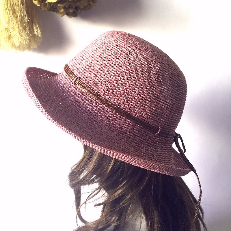 What I want is a hand-woven visor in the summer (powder purple) - อื่นๆ - กระดาษ สึชมพู