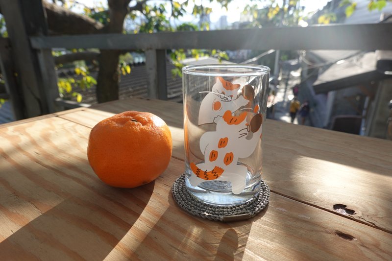 Three cats sports club glasses group - Cups - Glass Orange