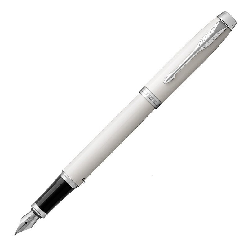 PARKER 新經典系列 鋼筆 白桿白夾 - 鋼筆 - 其他金屬 白色