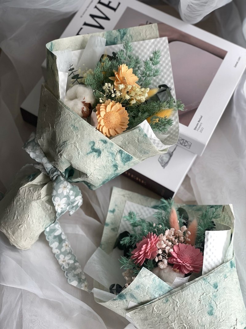 畢業花束/乾燥花花束/向日葵花束/索拉花花束/永生花花束 - 乾燥花/永生花 - 植物．花 