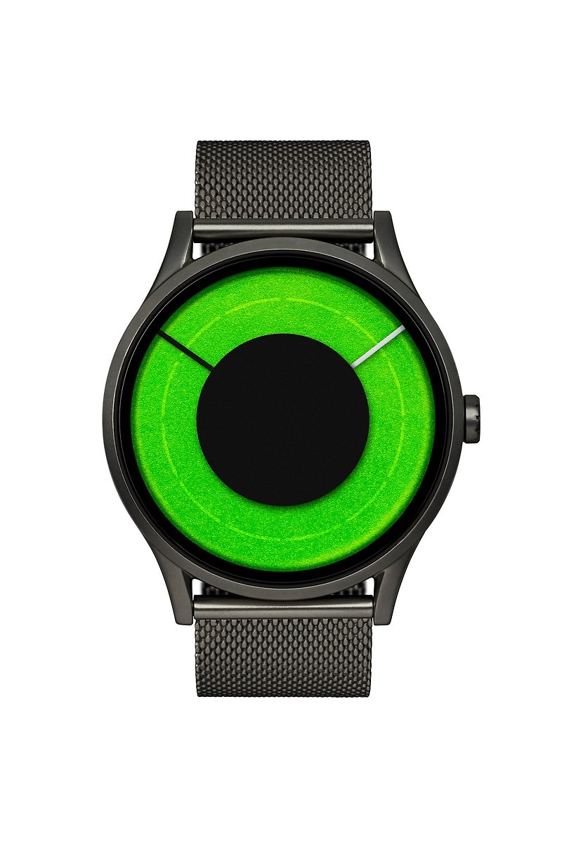 光年系列腕錶 SOLARIS (槍/橙/藍 , Gunmetal / Chill) * Stainless Steel Strap - 女錶 - 其他金屬 綠色