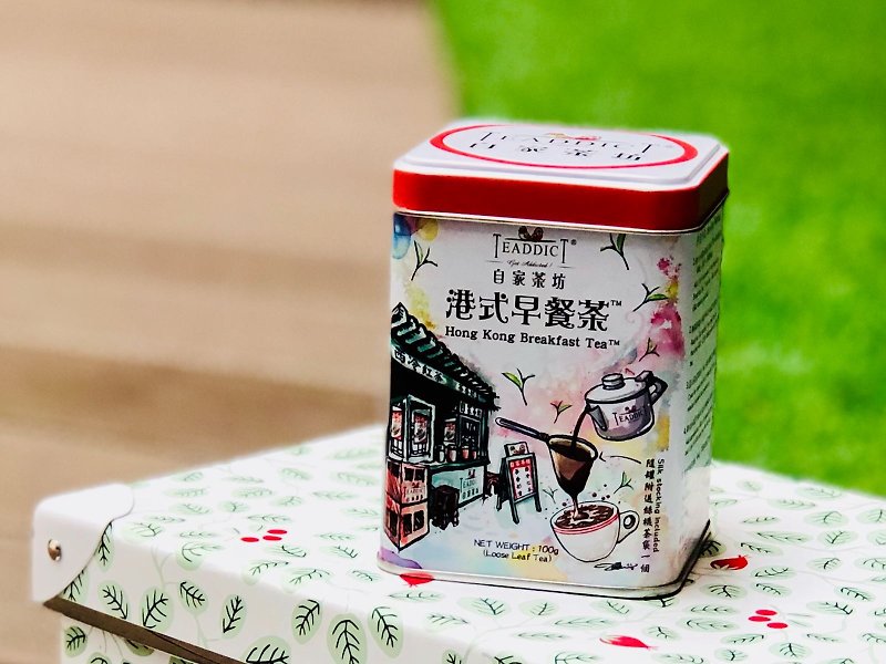 Fresh Ingredients Tea Red - Teaddict HK Breakfast Tea - Standard Tin (Tea Leaves 100g & Tea Strainer)