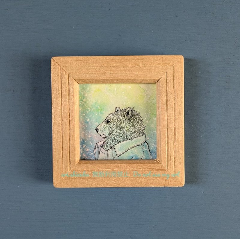 【迷你畫框原畫】Casual・Hamutsu (輕咬) - 海報/掛畫/掛布 - 紙 多色