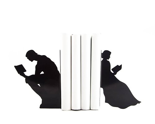 Design Atelier Article Metal Bookends Everybody reads // Reading is good for you // FREE SHIPPING //