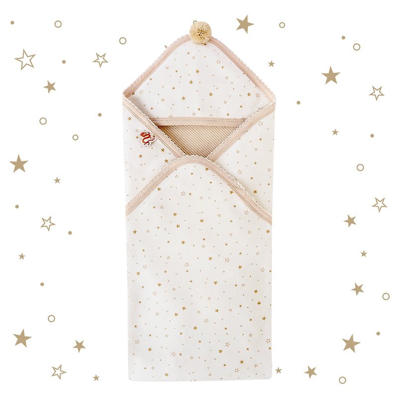 [SISSO organic cotton] Little Lucky Star Dragon organic cotton four-season wrap - ผ้าให้นม - ผ้าฝ้าย/ผ้าลินิน ขาว