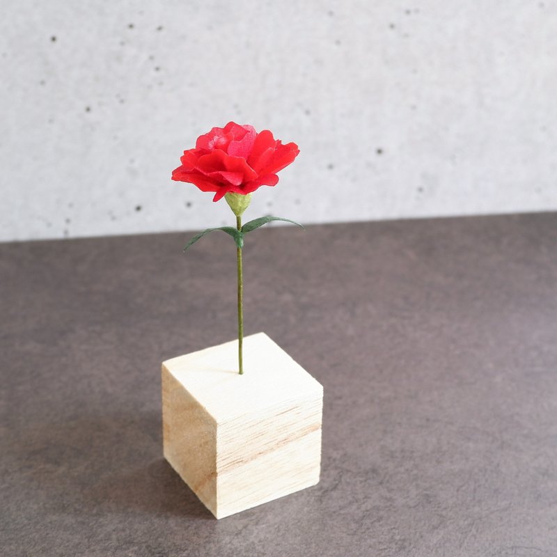 母の日ギフト　カーネーション　和紙の花　和紙の造花　和紙のインテリア - 擺飾/家飾品 - 紙 紅色