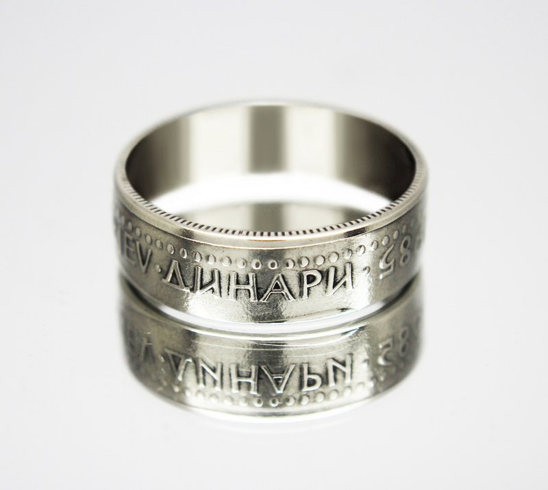 Yugoslavia Coin Ring 50 dinars 1985 coin rings for men coin rings for women - 戒指 - 其他金屬 