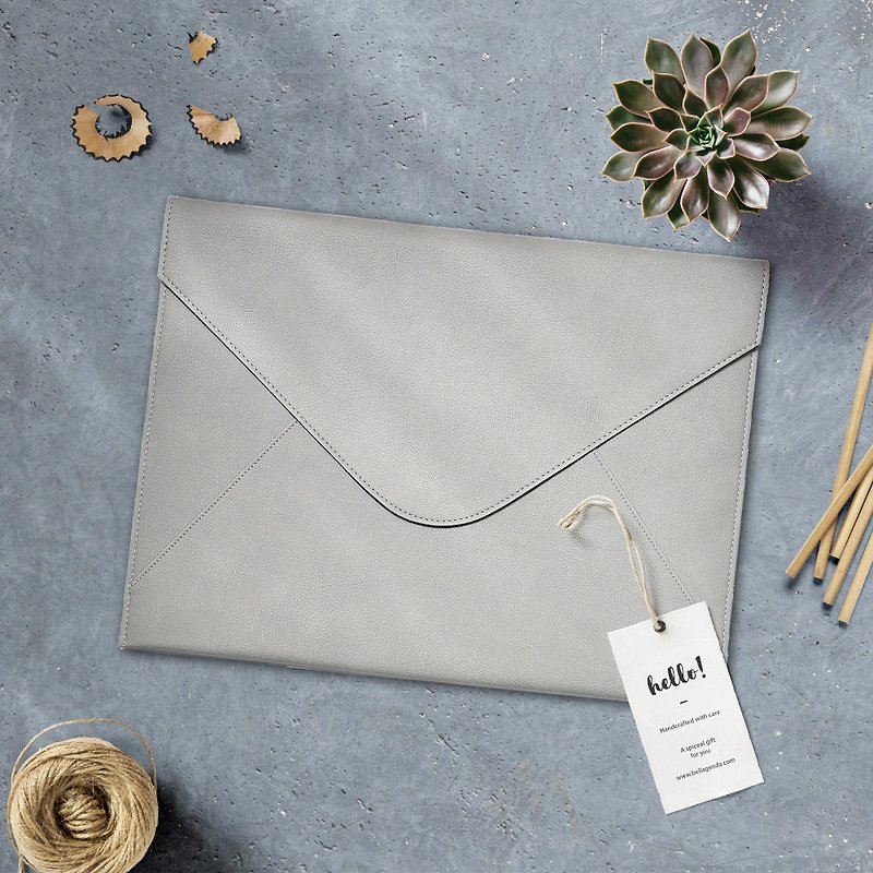 Bellagenda 13 inch tablet Bag, Document Envelope, Sleeve Notebook Case Grey