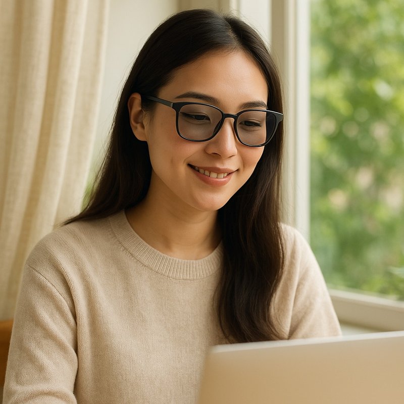 ASLLY Luma Shift 微變色抗藍光眼鏡I聖誕禮物 I 交換禮物 - 眼鏡/鏡框 - 塑膠 黑色