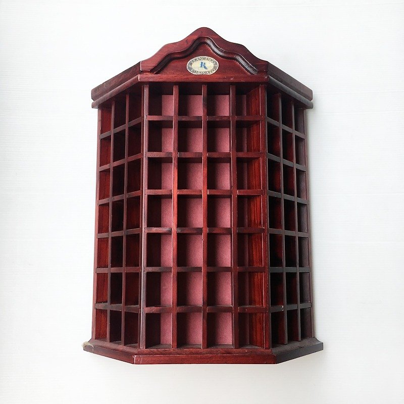 Italian retro multi-color mini display stand | Francesco Rubinato - Storage - Wood Brown
