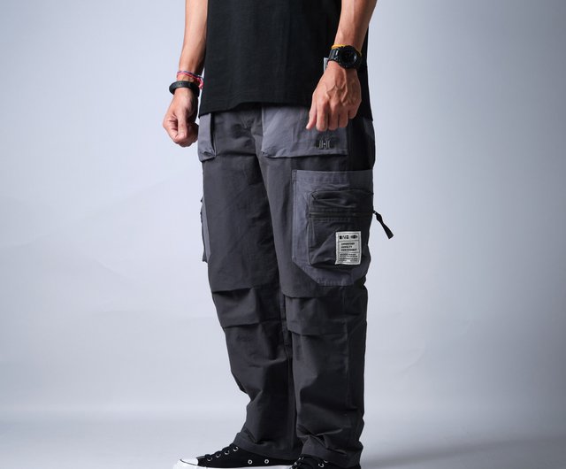 ダークグレー ワークパンツ