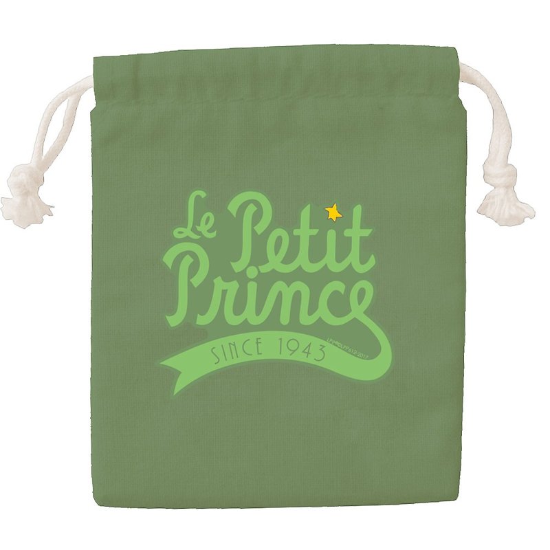 Little Prince Classic Edition - Colored Drawstring Pocket - [Seventh Planet Earth (Army Green)] CB6AA04 - อื่นๆ - ผ้าฝ้าย/ผ้าลินิน สีเขียว