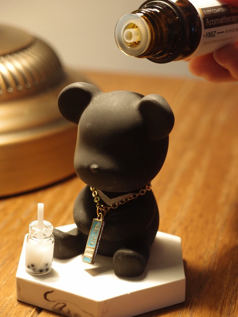 【YNEZ】Taiwan Black Bear Limited Fragrance Stone - น้ำหอม - วัสดุอื่นๆ สีดำ